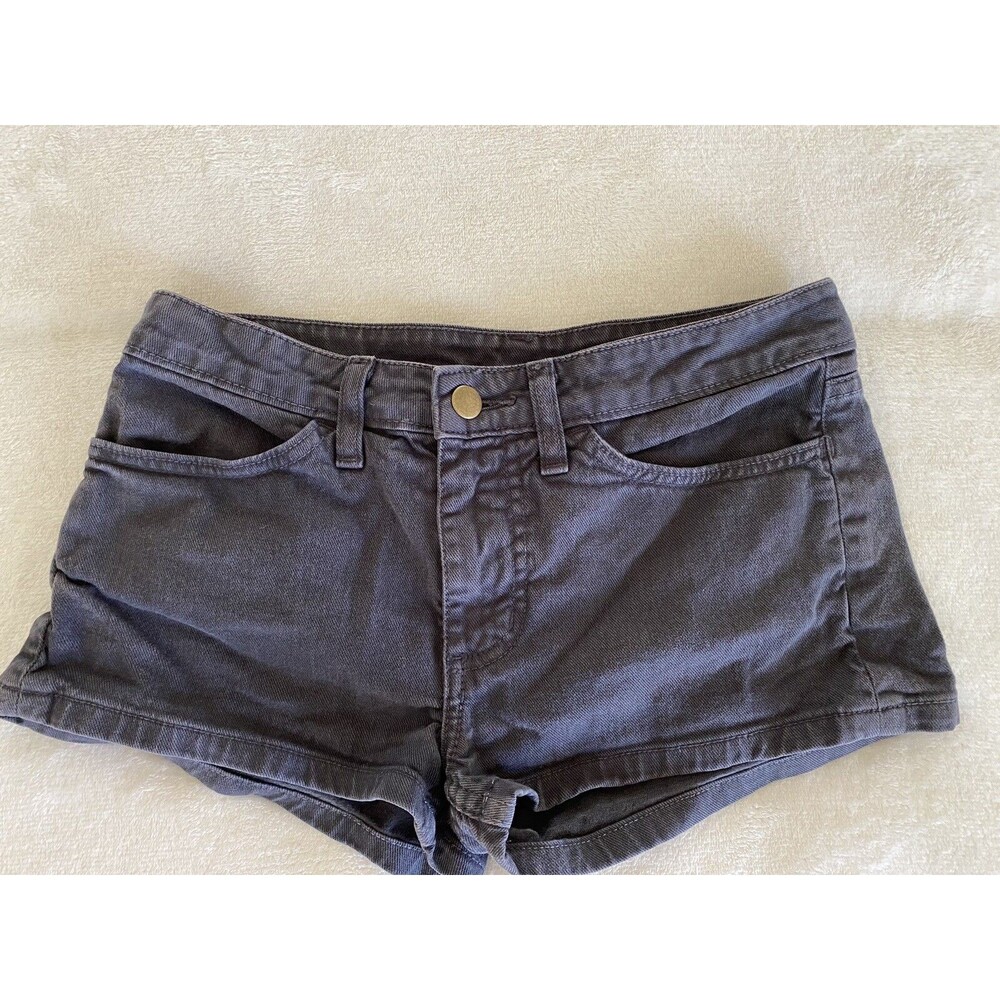 Denim By American Apparel Charcoal Gray Short Shorts SZ 25